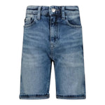 Calvin Klein Bermuda In Denim Tinta Unita per Bambino IB0IB01604 BLU CALVIN KLEIN 