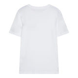 Calvin Klein T-Shirt Girocollo Tinta Unita con Logo per Bambino IB0IB02451 BIANCO CALVIN KLEIN 