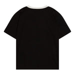 Calvin Klein T-Shirt Tinta Unita con Profili In Contrasto per Bambino IB0IB02457 NERO CALVIN KLEIN 