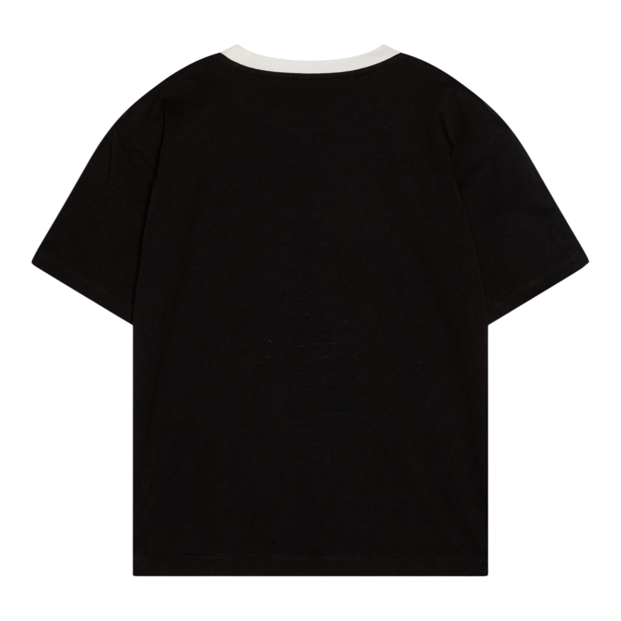 Calvin Klein T-Shirt Tinta Unita con Profili In Contrasto per Bambino IB0IB02457 NERO CALVIN KLEIN 
