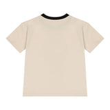 Calvin Klein T-Shirt tinta unita con Profili In Contrasto Beige per Bambino IB0IB02457X BEIGE CALVIN KLEIN 