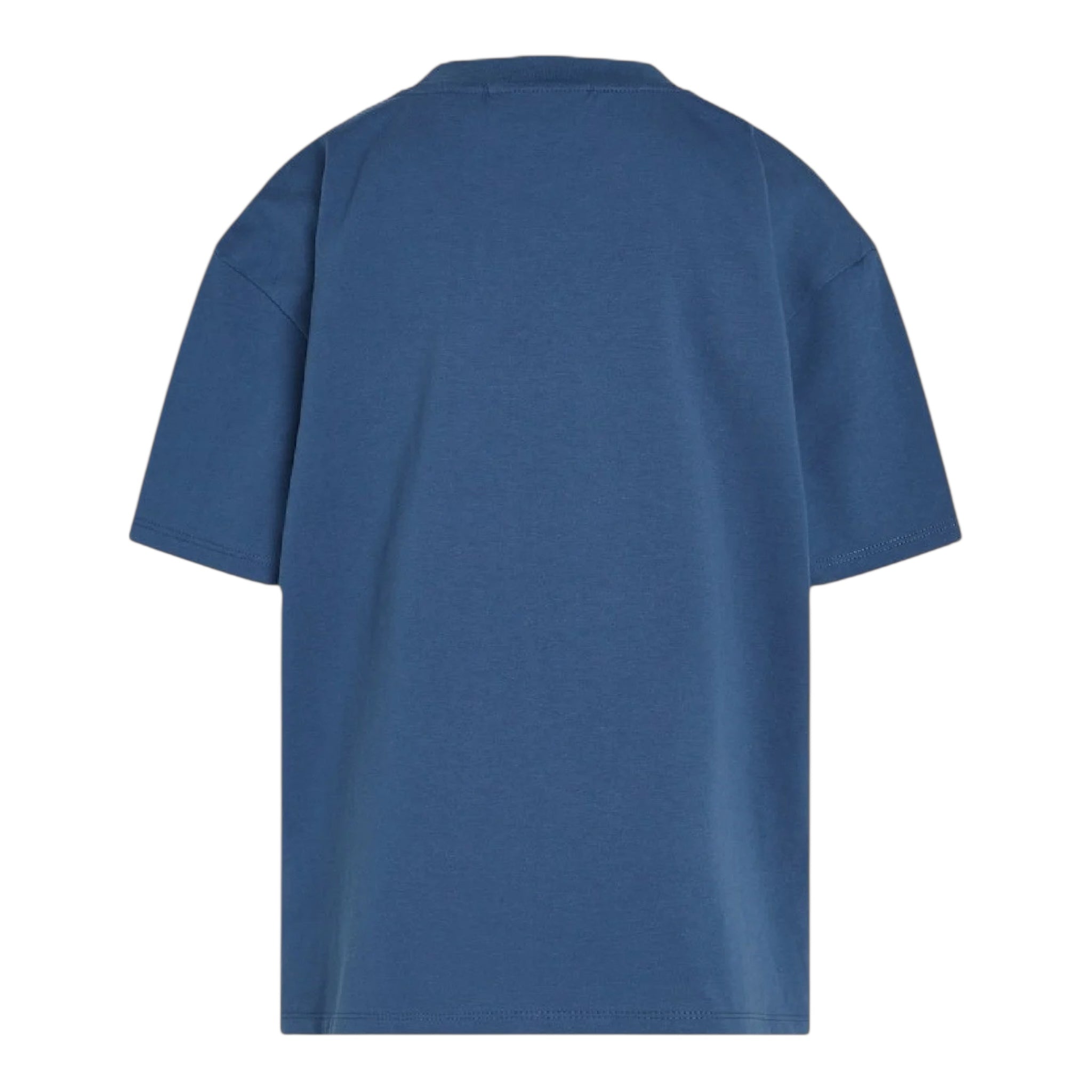 Calvin Klein T-Shirt Girocollo Tinta Unita con Stampa per Bambino IB2359J00 BLU CALVIN KLEIN 