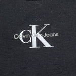 Calvin Klein T-Shirt Girocollo Tinta Unita con Stampa per Bambino IG0IG01470 NERO CALVIN KLEIN 