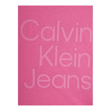 Calvin Klein T-Shirt Girocollo Tinta Unita con Stampa per Bambina IG0IG02346 ROSA CALVIN KLEIN 