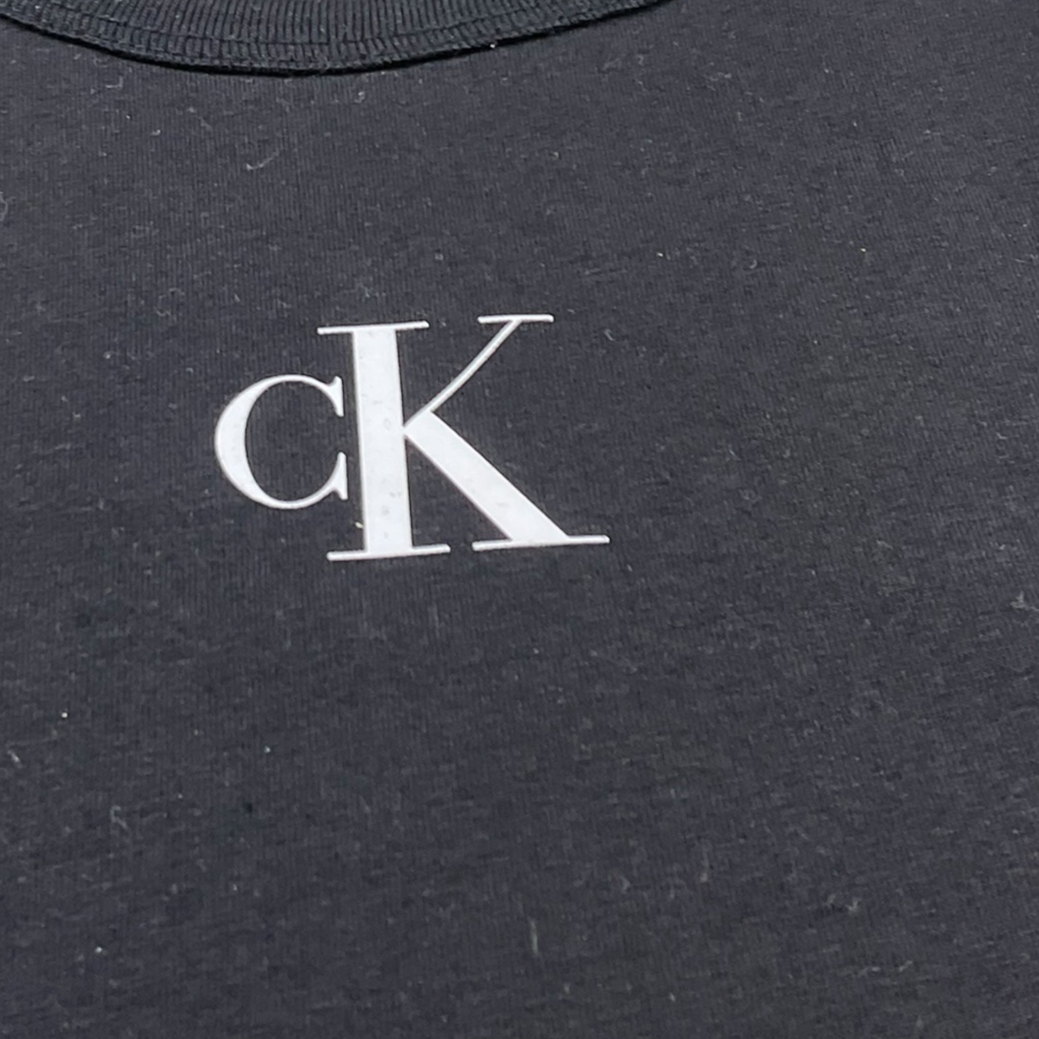 Calvin Klein Canotta Tinta Unita con Logo per Bambina IG0IG02435 NERO CALVIN KLEIN 