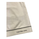 Calvin Klein Top Tinta Unita con Logo per Bambina IG0IG02437 PANNA CALVIN KLEIN 