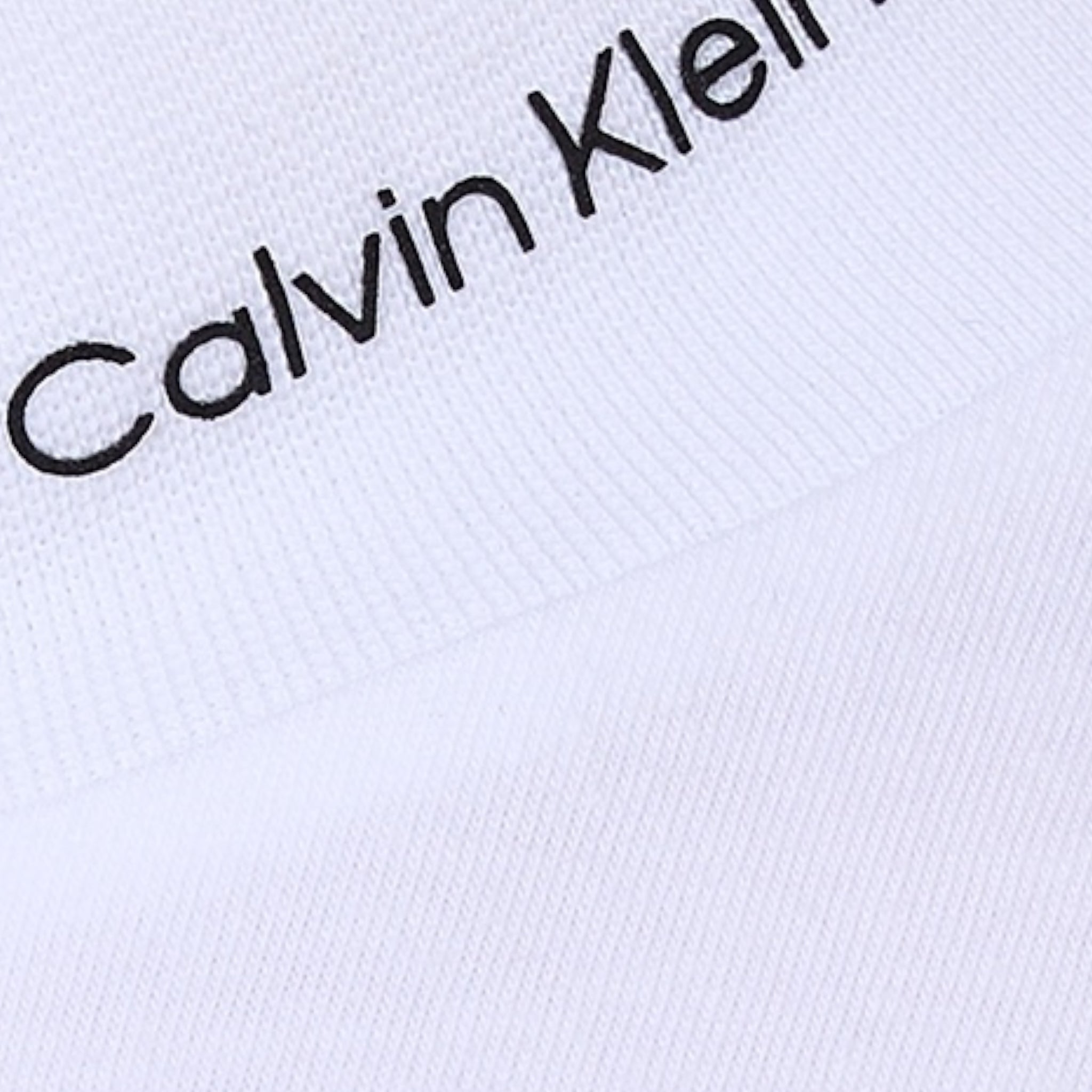 Calvin Klein Canotta Tinta Unita Giromanica con Stampa per Bambina IG0IG02486 BIANCO CALVIN KLEIN 