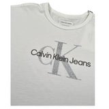 Calvin Klein T-Shirt Girocollo tinta unita con Logo Bianco per Bambina IG0IG02801XX BIANCO CALVIN KLEIN 