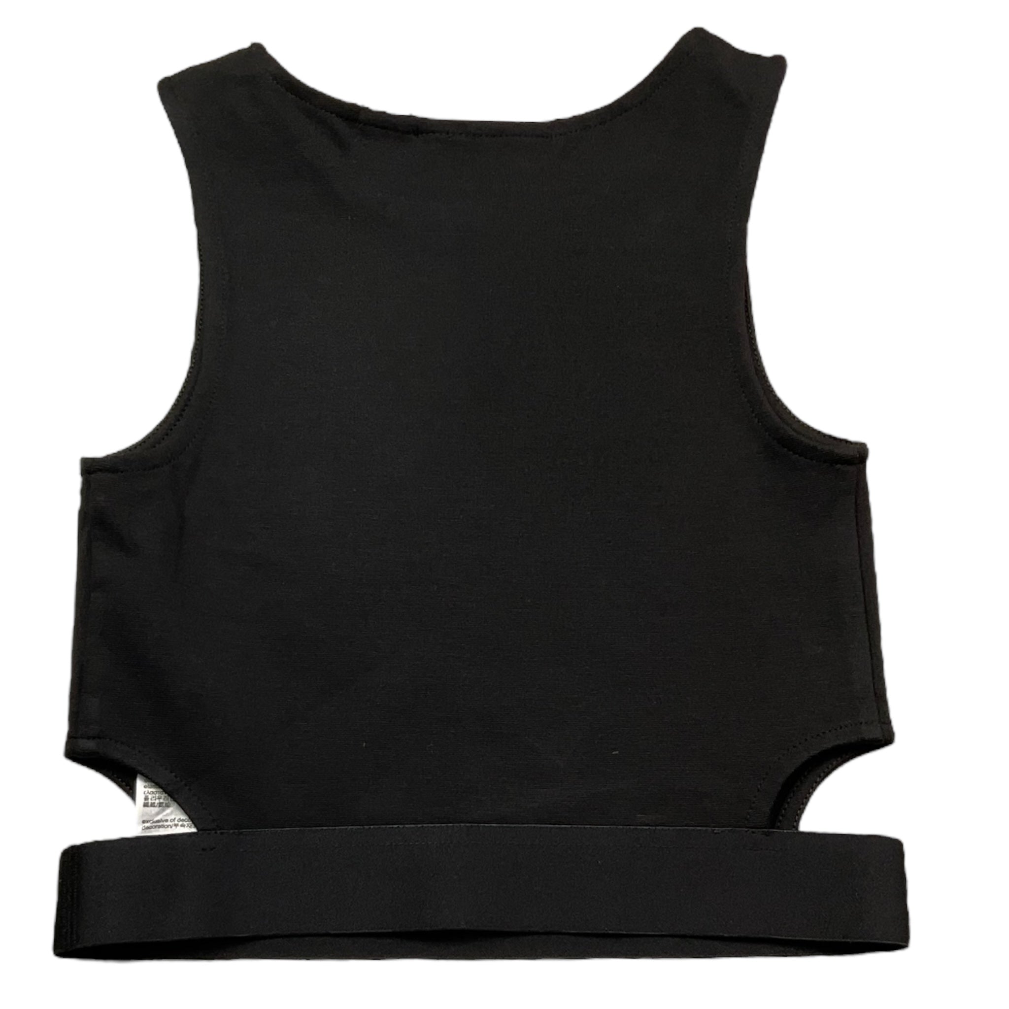 Calvin Klein Top Giromanica Tinta Unita per Bambina IG0IG02869 NERO CALVIN KLEIN 