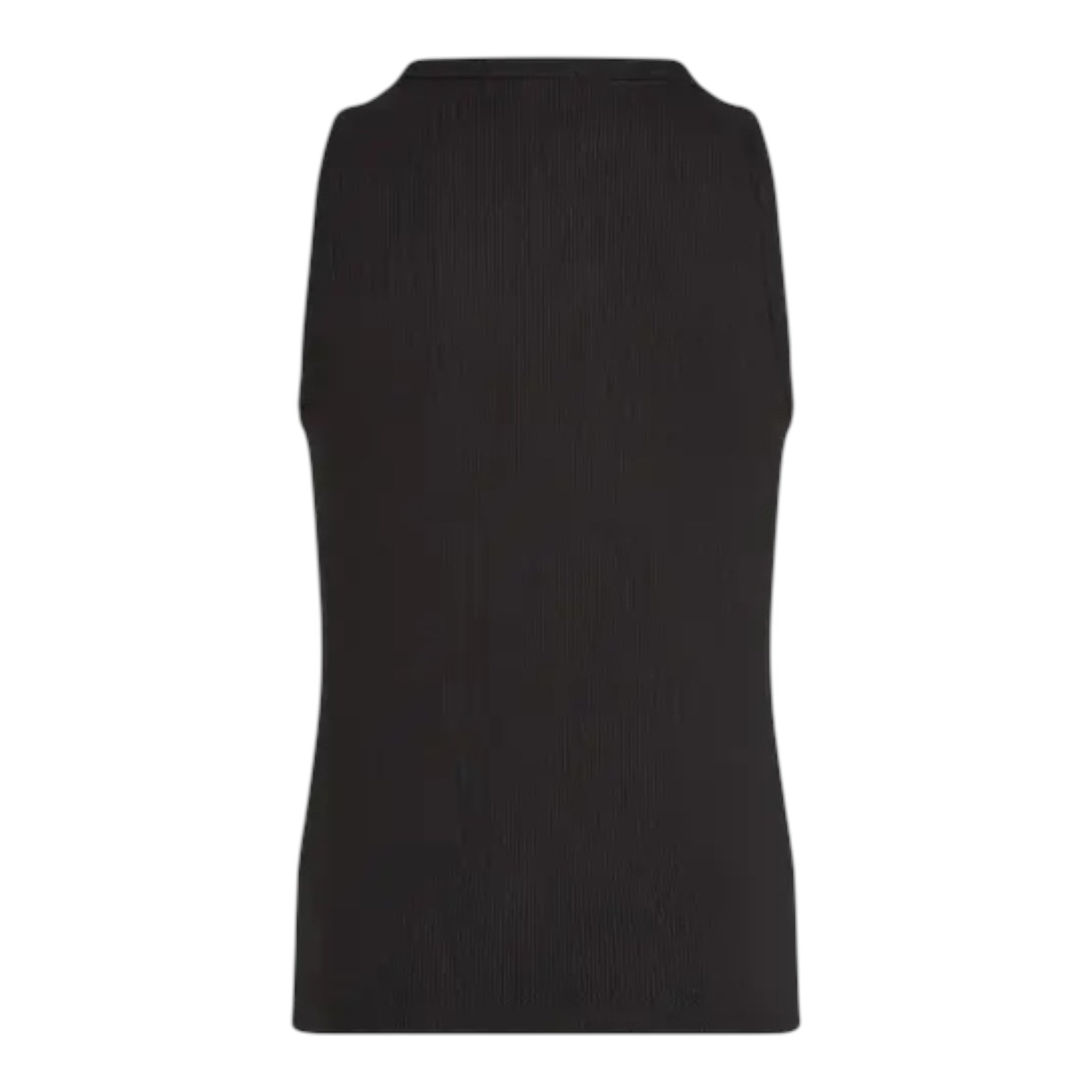 Calvin Klein Canotta Tinta Unita Giromanica con Stampa per Bambina IG0IG02871X NERO CALVIN KLEIN 