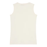 Calvin Klein Canotta Tinta Unita Giromanica con Stampa per Bambina IG0IG02871X PANNA CALVIN KLEIN 