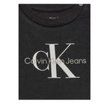 Calvin Klein T-Shirt tinta unita con Logo Nero per Neonato IN0IN00001XX NERO CALVIN KLEIN 