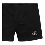 Calvin Klein bermuda Tinta Unita con Elastico In Vita per Neonato IN0IN00317X NERO CALVIN KLEIN 