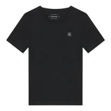 Calvin Klein T-Shirt Girocollo tinta unita con Logo Nero per Bambino IU0IU00543X NERO CALVIN KLEIN 
