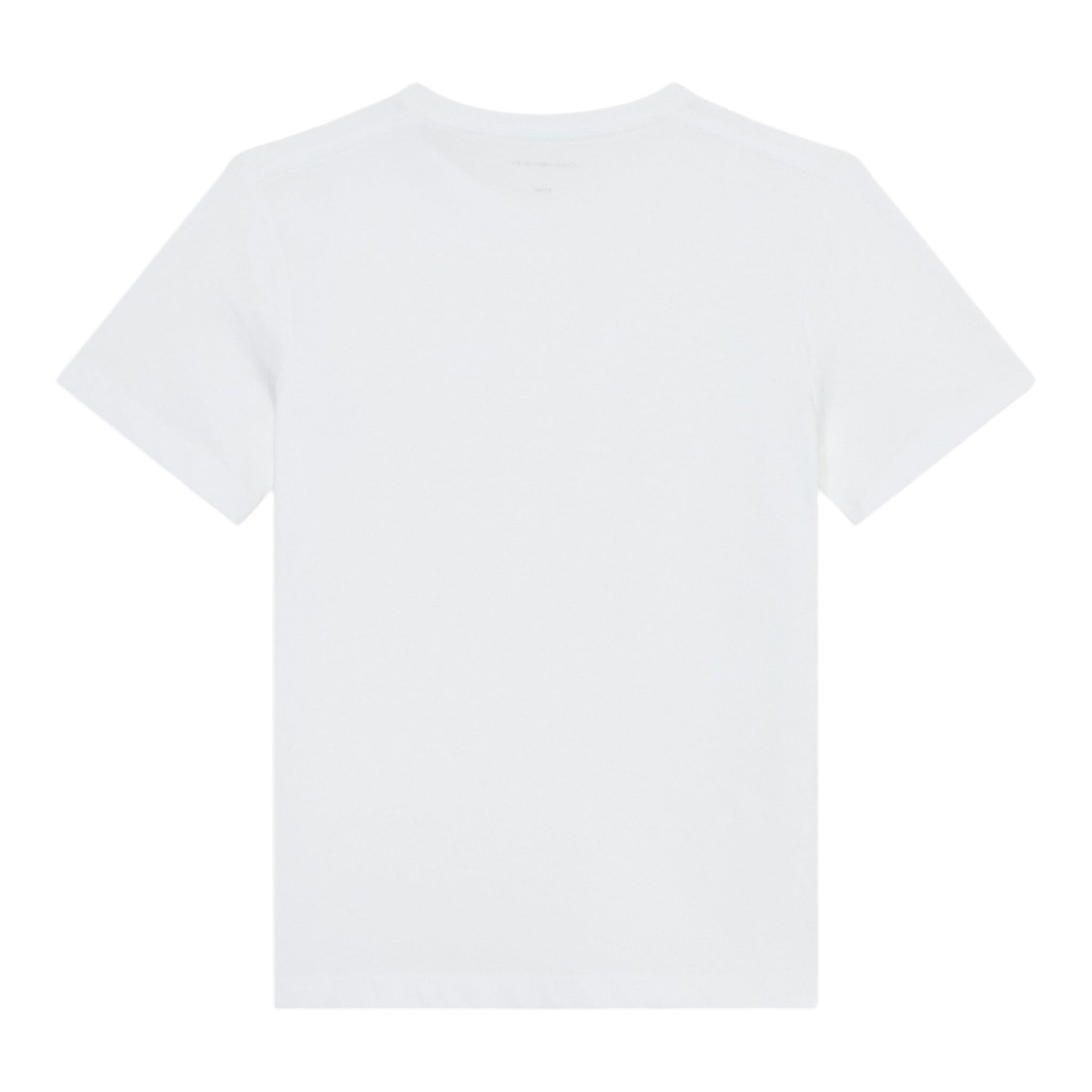 Calvin Klein T-Shirt Girocollo Tinta Unita con Stampa per Bambino IU0IU00624 BIANCO CALVIN KLEIN 