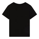 Calvin Klein T-Shirt Girocollo Tinta Unita con Stampa per Bambino IU0IU00682 NERO CALVIN KLEIN 