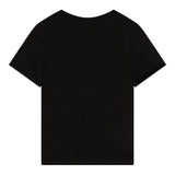 Calvin Klein T-Shirt Girocollo Tinta Unita con Stampa per Bambino IU0IU00682 NERO CALVIN KLEIN 