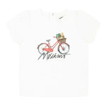 Moschino T-Shirt Girocollo Tinta Unita con Stampa per Neonata MDM03M BIANCO MOSCHINO 