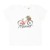 Moschino T-Shirt Girocollo Tinta Unita con Stampa per Neonata MDM03M BIANCO MOSCHINO 
