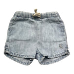 Calvin Klein Bermuda In Denim Tinta Unita con Elastico In Vita per Neonato N00303 AZZURRO CALVIN KLEIN 