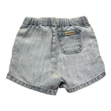 Calvin Klein Bermuda In Denim Tinta Unita con Elastico In Vita per Neonato N00303 AZZURRO CALVIN KLEIN 