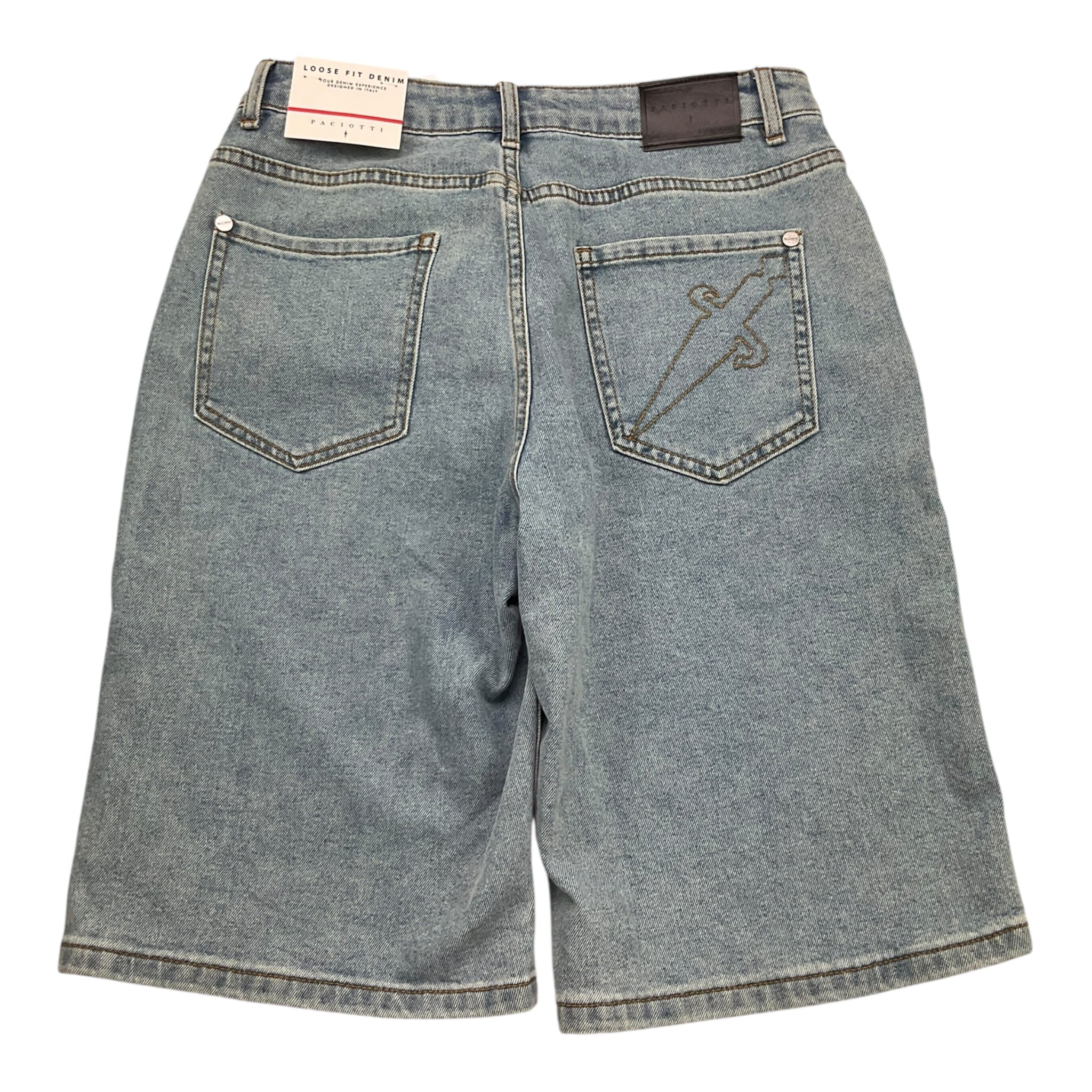 Cesare Paciotti Bermuda In Denim Tinta Unita per Bambino BFP5161B AZZURRO CESARE PACIOTTI 