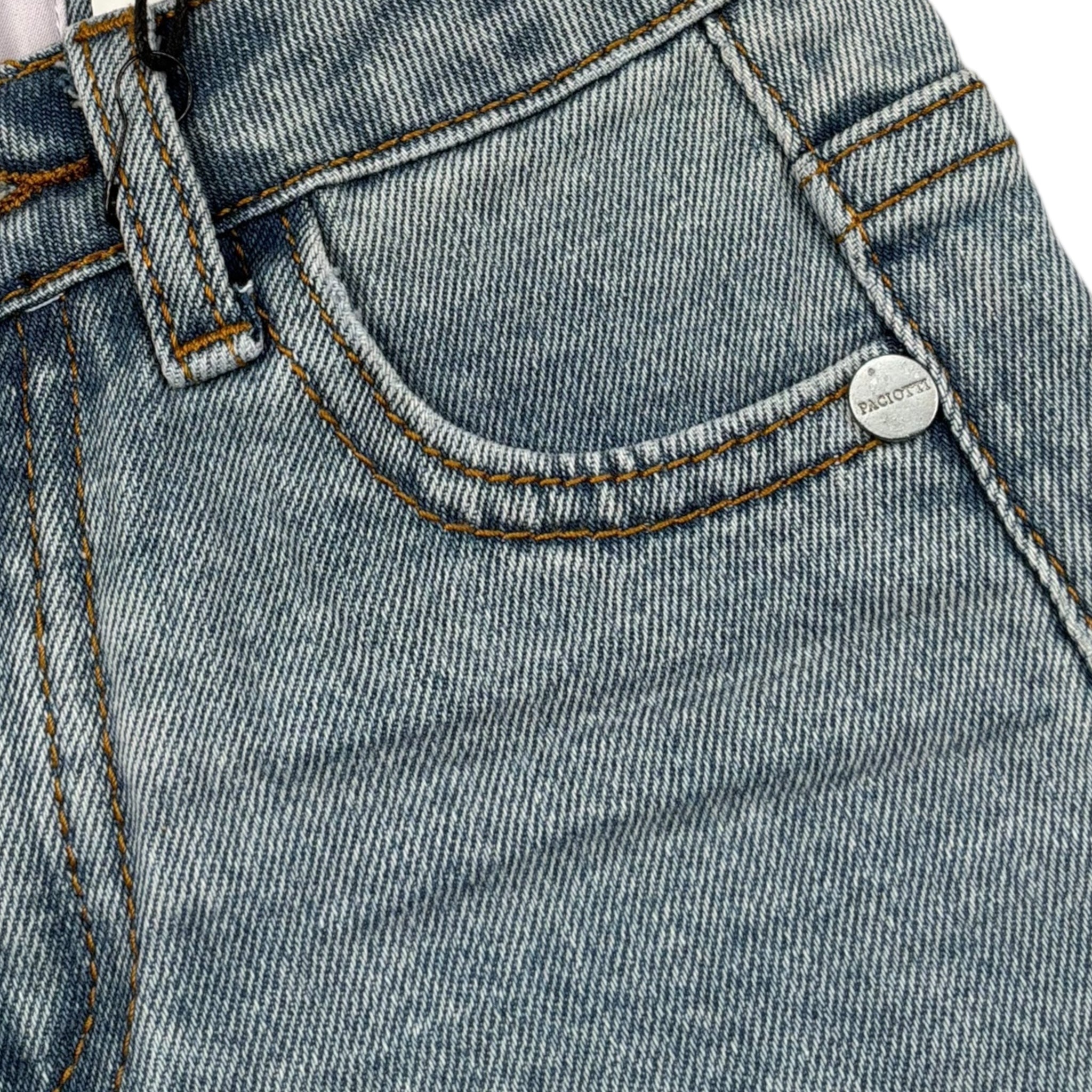 Cesare Paciotti Bermuda Tinta Unita In Denim per Bambino BMP5161JX AZZURRO CESARE PACIOTTI 
