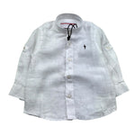 Cesare Paciotti Camicia Manica Lunga Tinta Unita con Logo per Neonato CMP5156B BIANCO CESARE PACIOTTI 