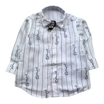 Cesare Paciotti Camicia Manica Lunga Tinta Unita con Logo per Neonato CMP5159BX BIANCO CESARE PACIOTTI 
