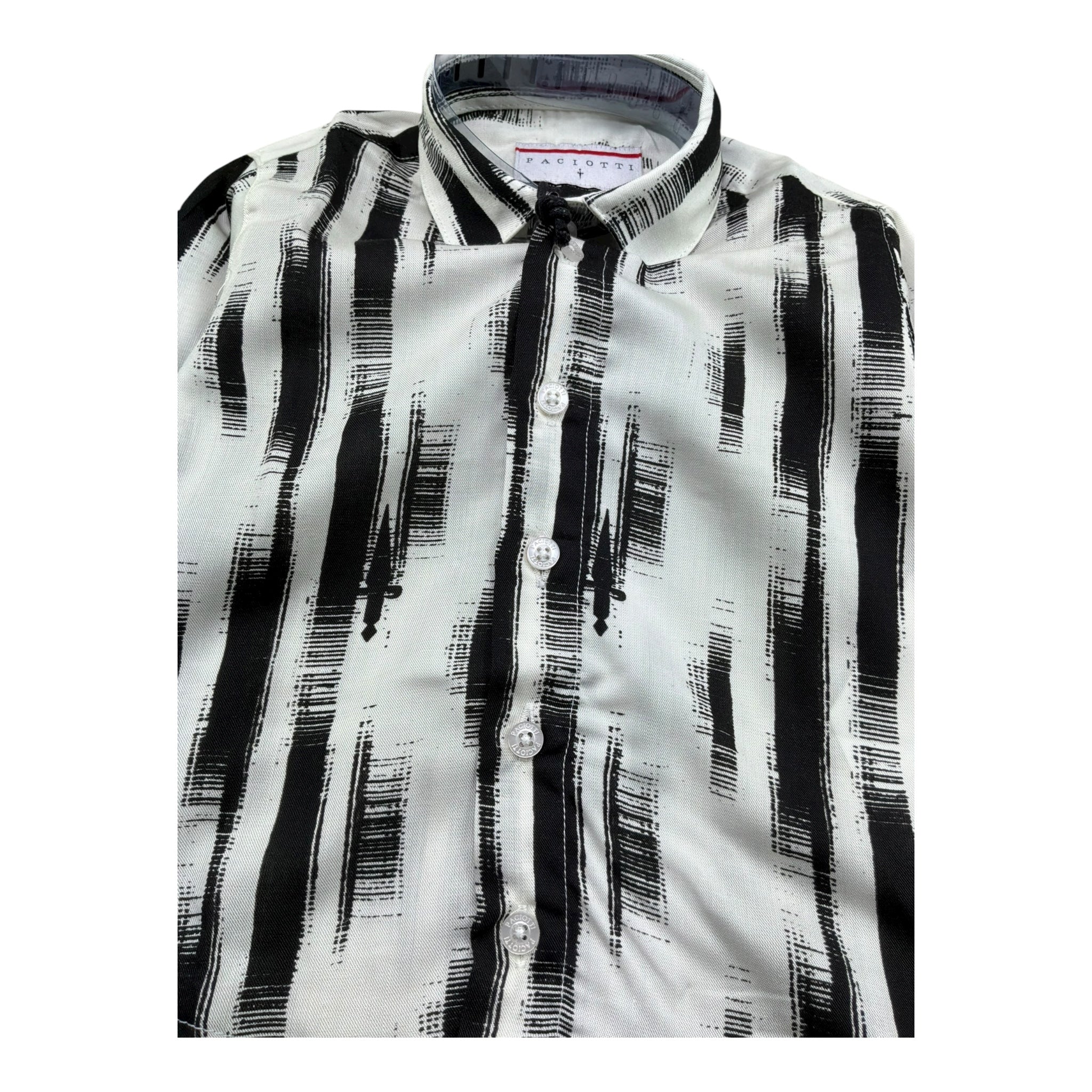 Cesare Paciotti Camicia Manica Lunga Bicolore per Neonato CMP5163BX PANNA CESARE PACIOTTI 