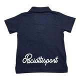 Cesare Paciotti Polo Mezza Manica Tinta Unita con Stampa per Neonato PLP0102N BLU CESARE PACIOTTI 