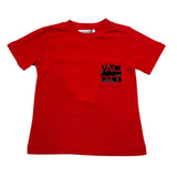 Cesare Paciotti T-Shirt Girocollo Tinta Unita con Stampa per Neonato TSP1147B ROSSO CESARE PACIOTTI 