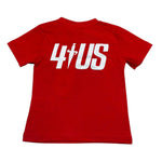 Cesare Paciotti T-Shirt Girocollo Tinta Unita con Stampa per Neonato TSP1147B ROSSO CESARE PACIOTTI 