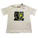Cesare Paciotti T-Shirt Girocollo Tinta Unita con Stampa per Neonato TSP5107BX BIANCO CESARE PACIOTTI 