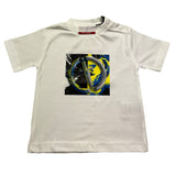 Cesare Paciotti T-Shirt Girocollo Tinta Unita con Stampa per Neonato TSP5107BX BIANCO CESARE PACIOTTI 