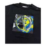 Cesare Paciotti T-Shirt Girocollo Tinta Unita con Stampa per Neonato TSP5107BX NERO CESARE PACIOTTI 