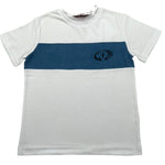 Cesare Paciotti T-Shirt Girocollo Tinta Unita con Stampa per Bambino TSP5157BJ BIANCO CESARE PACIOTTI 