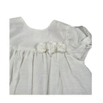Chicchi Volanti Abito Mezza Manica tinta unita Bianco per Bambina CTW04 BIANCO CHICCHI VOLANTI 