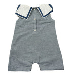 Coccode Pagliaccetto Mezza Manica Fantasia A Righe per Neonato C55142 BLU COCCODE 