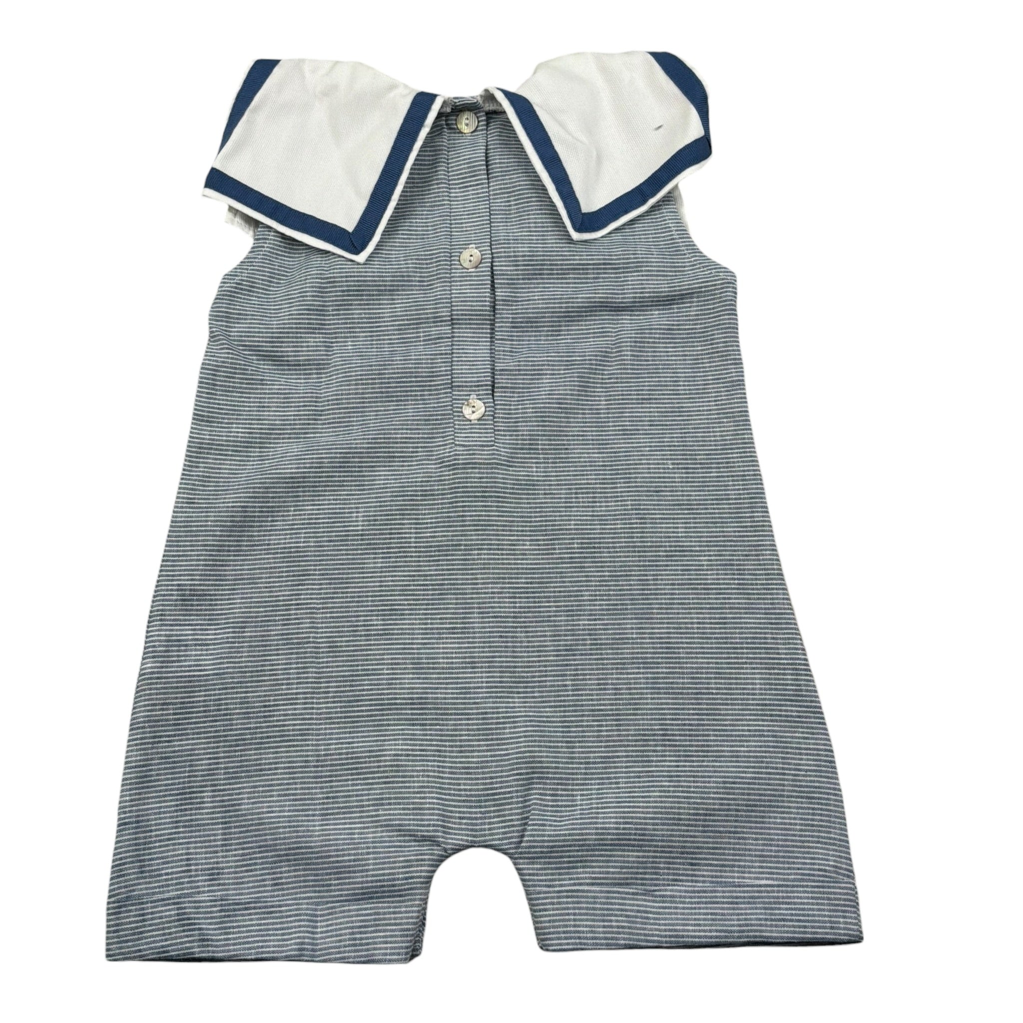 Coccode Pagliaccetto Mezza Manica Fantasia A Righe per Neonato C55142 BLU COCCODE 
