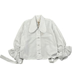 Coco' Et Mama' Camicia Manica Lunga Tinta Unita per Bambina IMAI BIANCO COCO' ET MAMA' 
