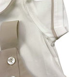 Colibri Completo 2 Pezzi Camicia-Salopette Bicolore per Neonato 2CCTCPP BIANCO/BEIGE COLIBRI 