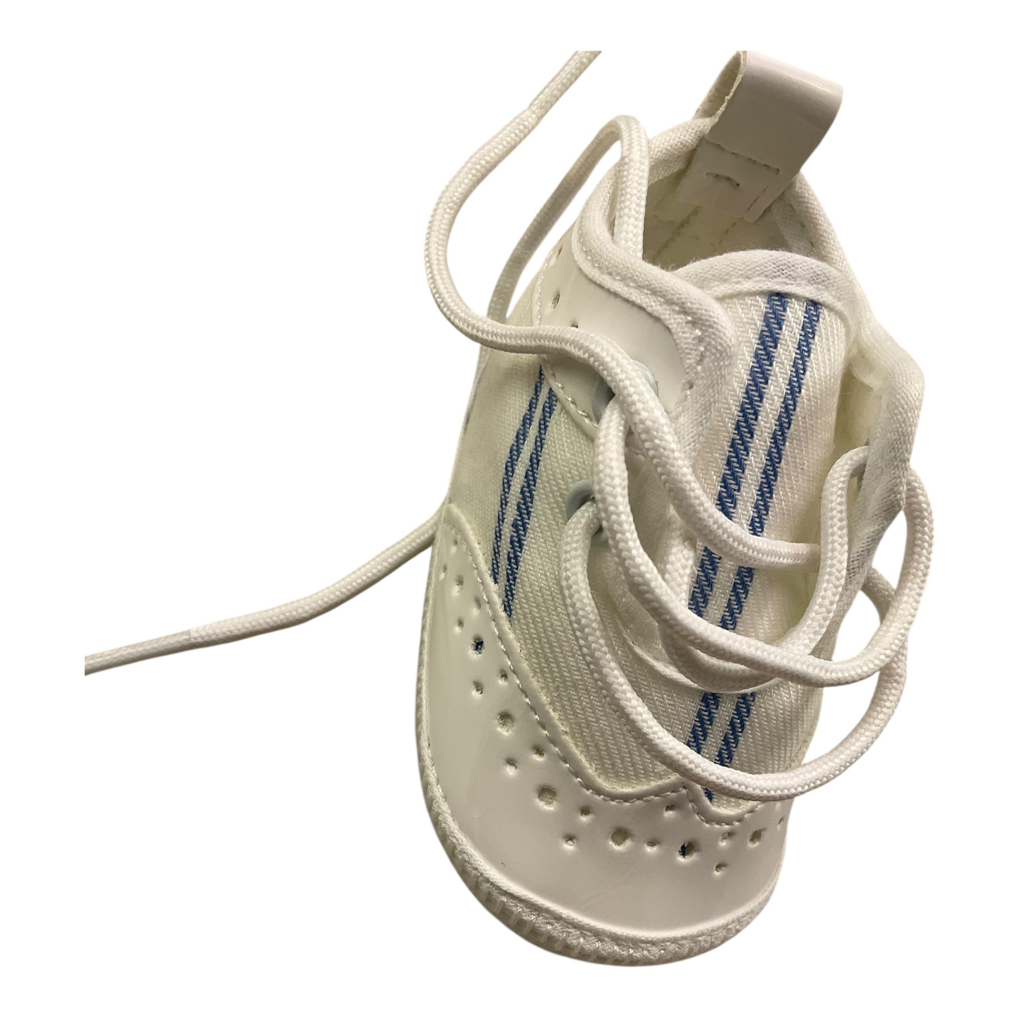 Colori Chiari Scarpina Tinta Unita con Lacci per Neonato MN955055 BIANCO COLORI CHIARI 