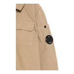 C.P. Company Camicia Manica Lunga Tinta Unita con Zip per Bambino CMC007 BEIGE C.P. COMPANY 