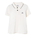 C.P. Company Polo Mezza Manica Tinta Unita per Neonato CNM000N PANNA C.P. COMPANY 