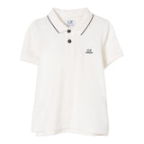 C.P. Company Polo Mezza Manica Tinta Unita per Neonato CNM000N PANNA C.P. COMPANY 