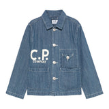 C.P. Company Giubbino inta Unita In Denim  per Bambino CUA003 BLU C.P. COMPANY 