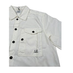 C.P. Company Camicia Mezza Manica tinta unita Panna per Bambino CUC008X PANNA C.P. COMPANY 