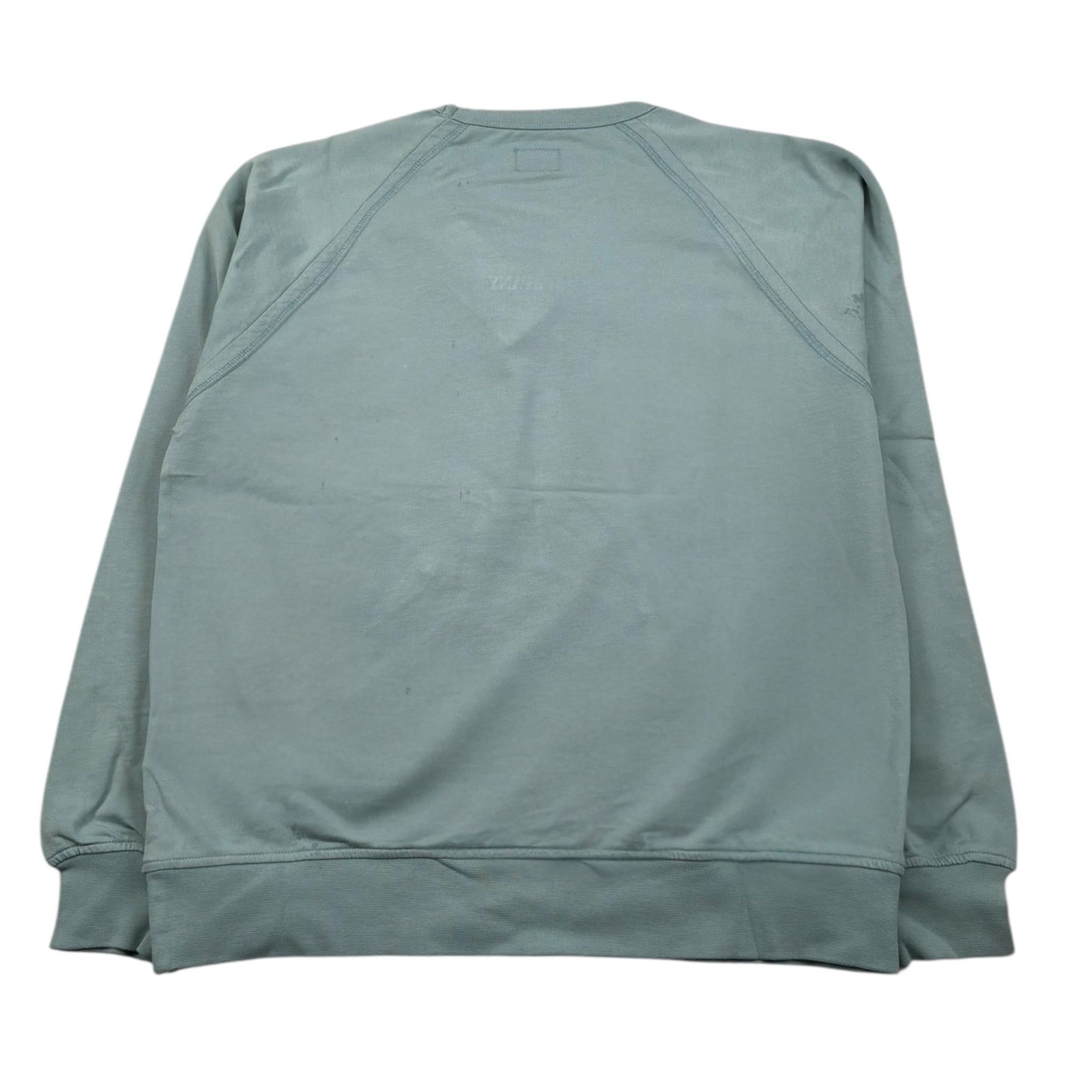 C.P. Company Felpa Chiusa Girocollo Tinta Unita per Bambino CUF015 VERDE ACQUA C.P. COMPANY 