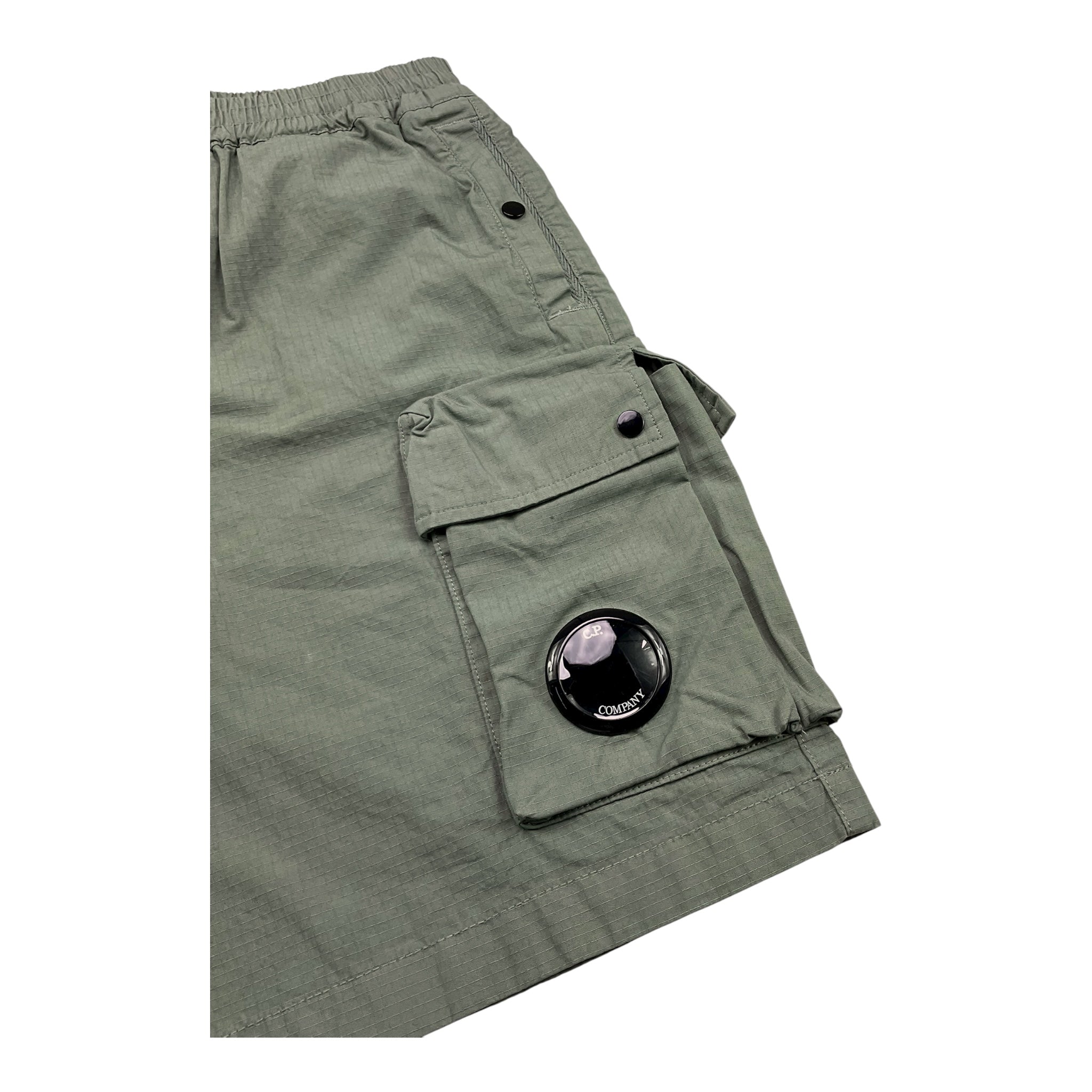 C.P. Company Bermuda Tinta Unita con Elastico In Vita per Bambino CUQ00B VERDE C.P. COMPANY 